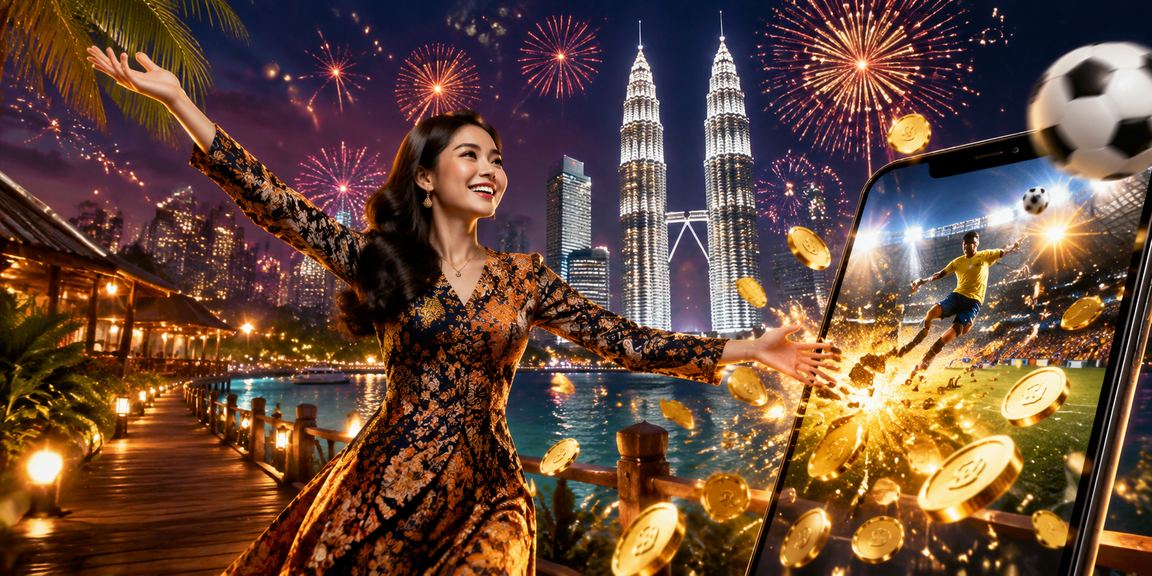 Pengguna Malaysia bertaruh sukan dari telefon dengan gaya batik Kuala Lumpur