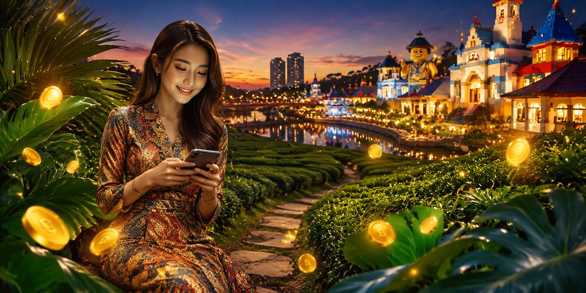 Permainan Rummy dengan tema batik Malaysia dalam promosi kasino mahkota8