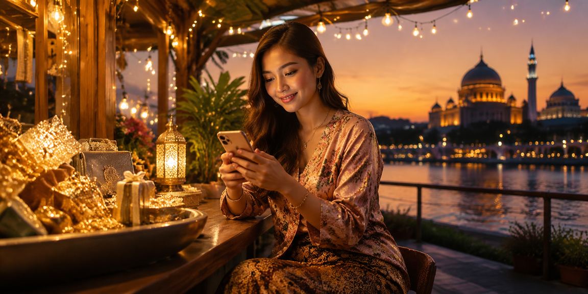 Pengguna menyemak odds perlawanan dari telefon pintar di Putrajaya mahkota8